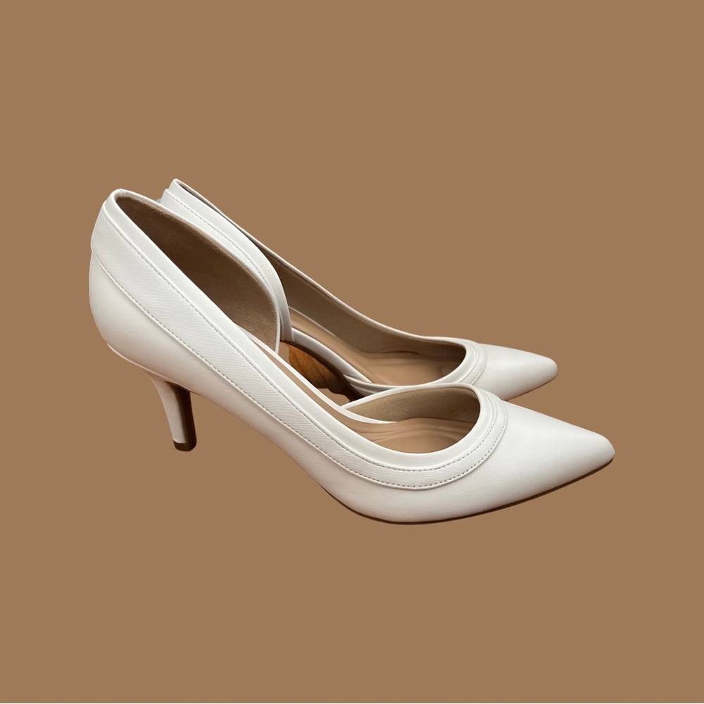 Abella Satine Pump - White - Never Worn - Bridal Shoes, Wedding Shoes Size 9